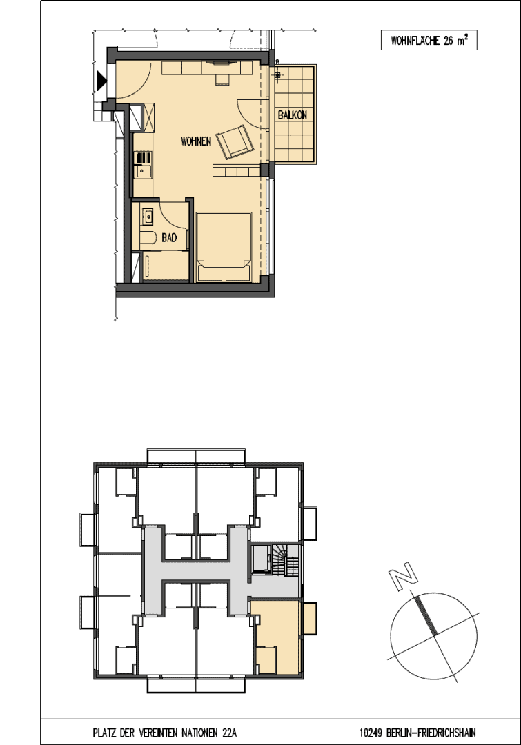 Grundriss-Skizze WE11